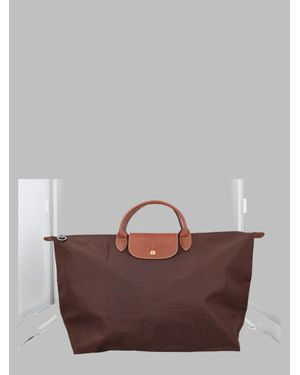 Longchamp Large Nylon Tote Bag, 35 Cm X 45 Cm X 23 Cm - Brown