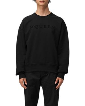 McQueen Logo Printed Sweatshirt For - Black