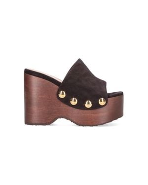 Gianvito Rossi Suede Heeled Ankle Boot - Brown