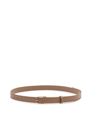 Victoria Beckham Rounded Buckle Belt - White
