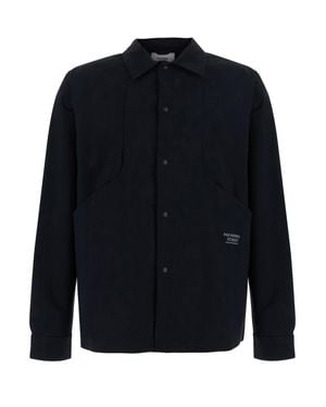 Pas Normal Studios Off-Race Tech Overshirt With Technical Details And Side Pockets - Blue