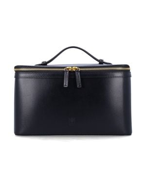 By Malene Birger Structured Top Handle Vanity Case - Blue