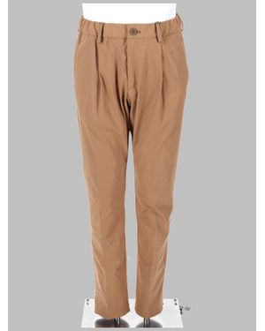 Herno Pleated Straight-Leg Pants - Natural