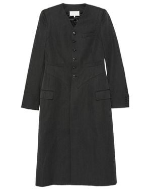Maison Margiela Elegant Virgin Wool Coat For - Black