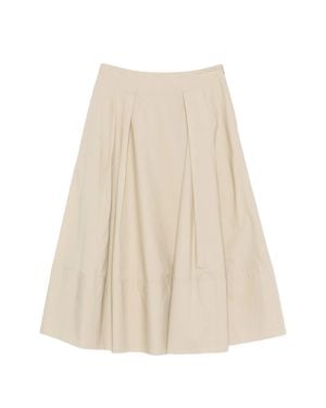 Woolrich Cotton Long Skirt - Natural
