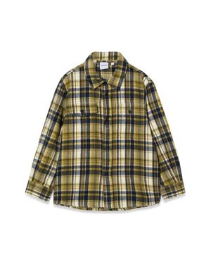 Aspesi M/L Plaid Shirt - Green