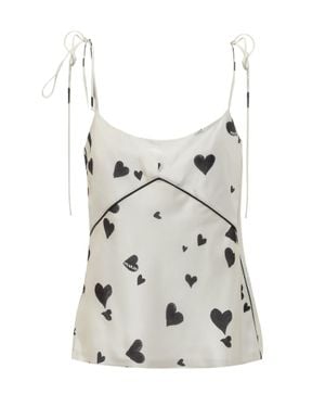 Marni Silk Bunch Top - White