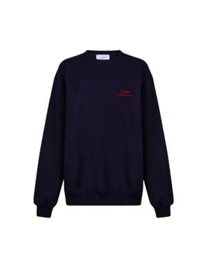Giada Benincasa Embroidered Crewneck Sweatshirt - Blue