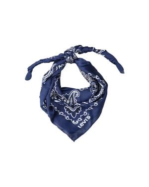 Levi's Strauss Paisley Bandana Scarf - Blue