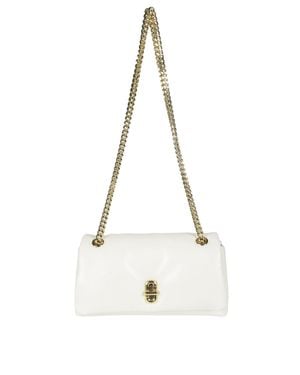 Marc Jacobs Chic Mini Handbag With Chain Detail - Natural