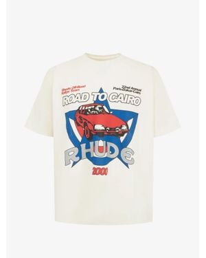Rhude Road To Cairo Tee - White