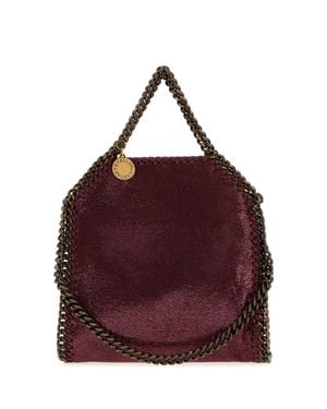 Stella McCartney Mini Shaggy Deer Micro Falabella Handbag - Purple