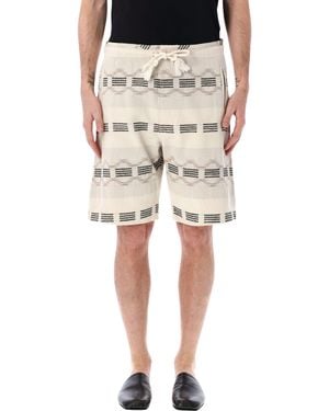 Isabel Marant Marant Deliann Jacquard Bermuda Shorts - Natural