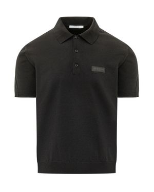 Givenchy Designer Cotton Polo Shirt - Black