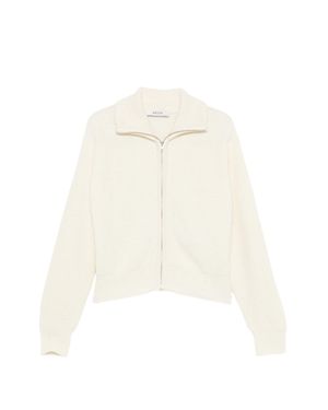 Jucca Zip Front Knit Cardigan - White