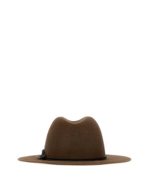 Brunello Cucinelli Brushed Flannel Hat - Brown