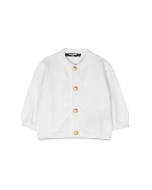 Balmain Cardigan With Buttons - White