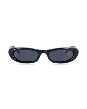 Saint Laurent Oval Acetate Sunglasses - Blue
