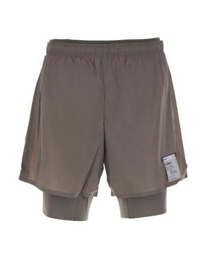 Satisfy Techsilk Shorts With Pockets And Elastic Waist - Gray