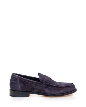 Doucal's Premium Leather Loafers - Blue