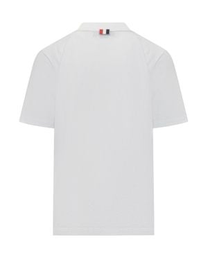 Thom Browne Cotton T-Shirt With Tailored Fit - White