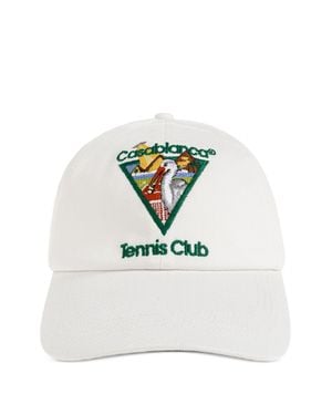 CASABLANCA Tennis Club Baseball Cap - White