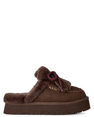 UGG Cozy Platform Slipper Mule - Brown