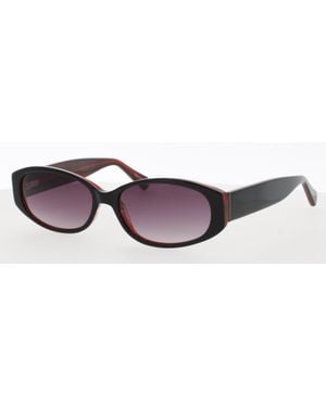 Open Box Beth Acetate Sunglasses With Gradient Lenses - Black
