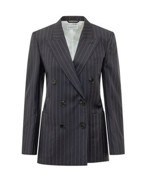 Givenchy Double Breasted 100% Wool Blazer Jacket - Black