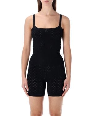 JW Anderson Pointelle Knit Cami - Black