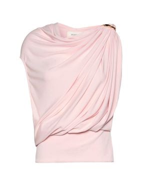 Sportmax Viscose-Blend Drape Top - Pink