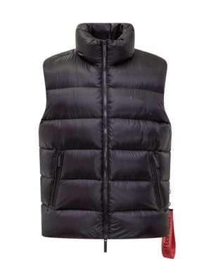 AFTER LABEL Stylish Gilet With Zip Closure - Black