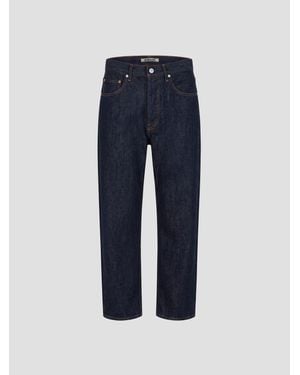 AURALEE Hard Twist Paint Mini Pants - Blue
