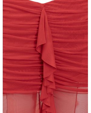 De La Vali Tiramisu Mini Skirt - Red