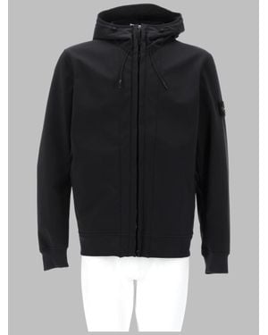 Stone Island Jacket Biker Polyester - Black