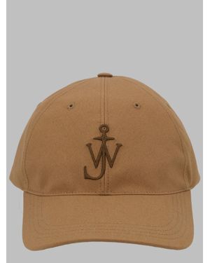 JW Anderson Embroidered Logo Baseball Cap - Brown