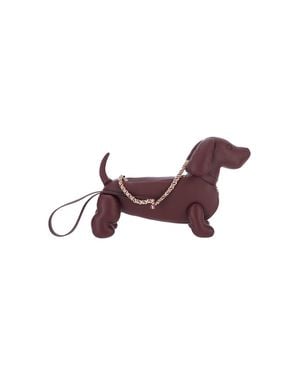 Thom Browne Dog-Shaped Crossbody Bag - Purple