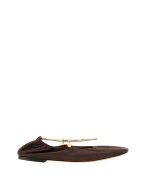 Stella McCartney Suede Ballet Flats - White