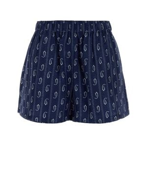 Tory Burch Pantalone Pasley - Blue
