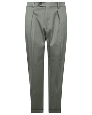 Berwich Pleated Tapered Dress Pants - Gray