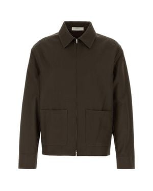 Umit Benan Chocolate Cotton Blend Norm Jacket For - Green