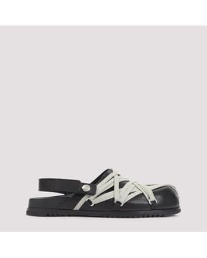 Rick Owens Megalace Granola Mule - Black