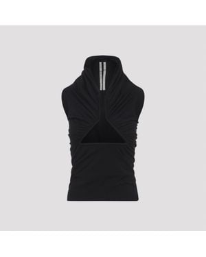 Rick Owens Prong Ss Top - Black