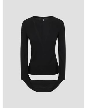 Alexander Wang Lyocell-Blend Stretch Jersey Top - Black
