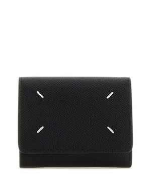 Maison Margiela Four-Stitch Tri-Fold Wallet - Black