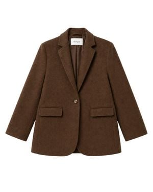 Diega Wool-Blend Jacket - Brown
