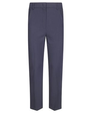 Weekend by Maxmara Wool Stretch Pants For - Blue