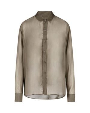 Paloma Wool Semi-Sheer Long-Sleeved Shirt - Natural