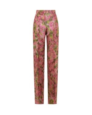 Del Core Elegant Cigarette Pants - Red