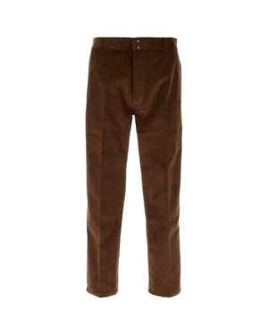 Ami Paris Cotton Corduroy Pants - Brown